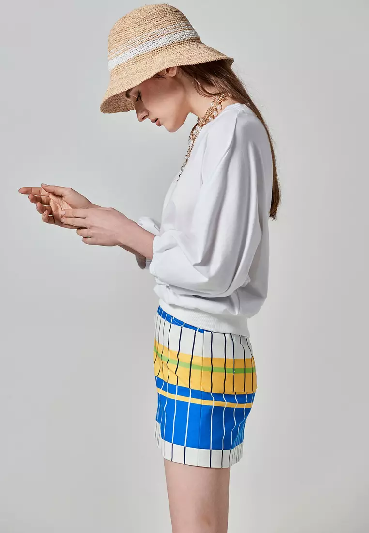 Embroidered Slogan Basic Top