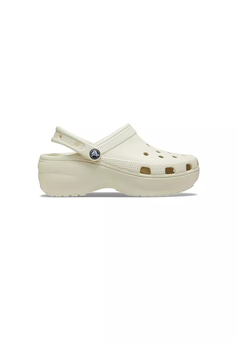 Women's Classic Paltform Clog In Bone