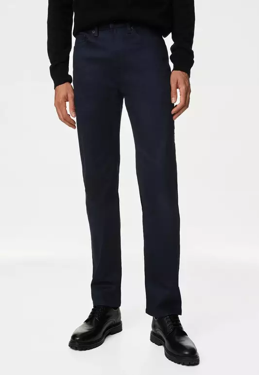 M&S Collection Straight Fit Super Stretch Flex Jeans