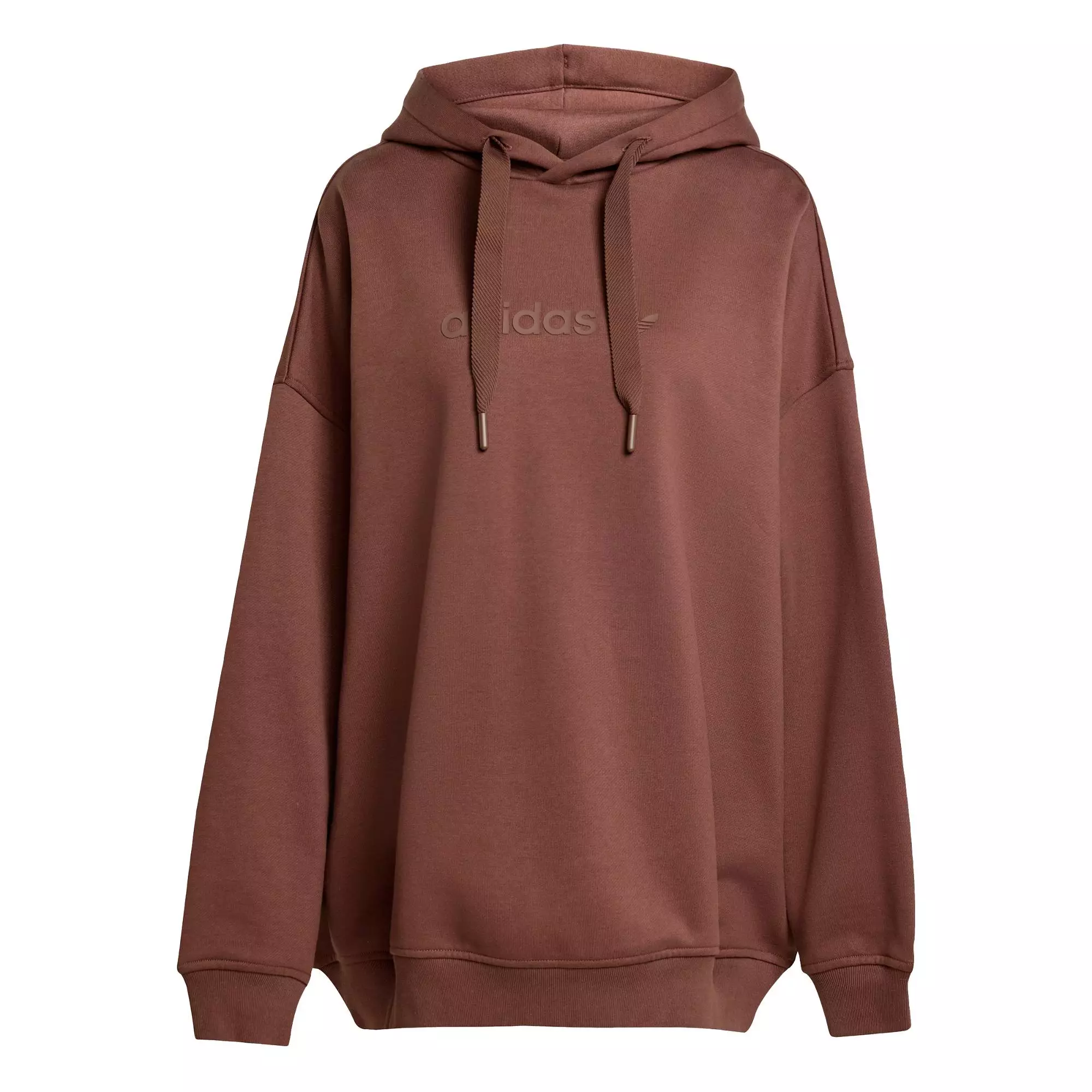Lifestyle Essentials Linear Hoodie Oversized Women Brown JW1027