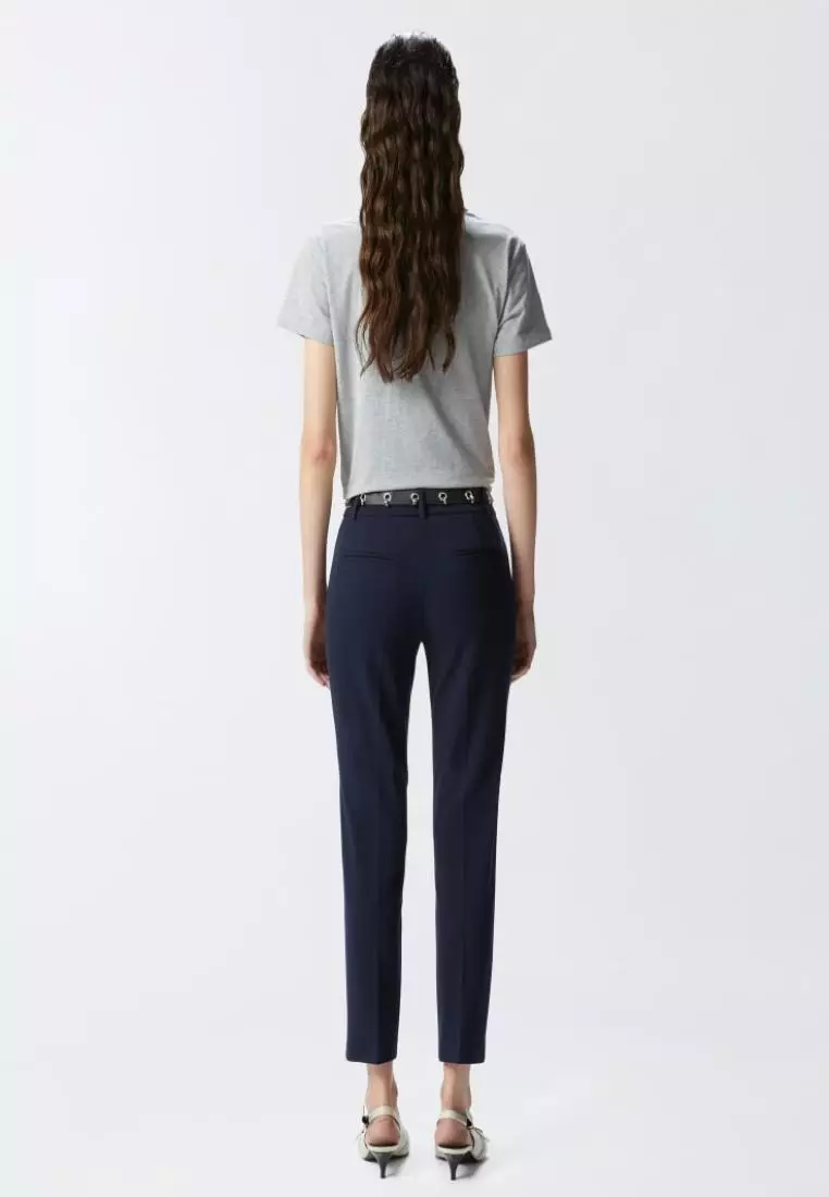 パンツ PINKO Women Straight Pants 104978A2I8PJE Blue PINKO Women Pants side Stripe Straight Leg Tuxedo Pants Sz 8