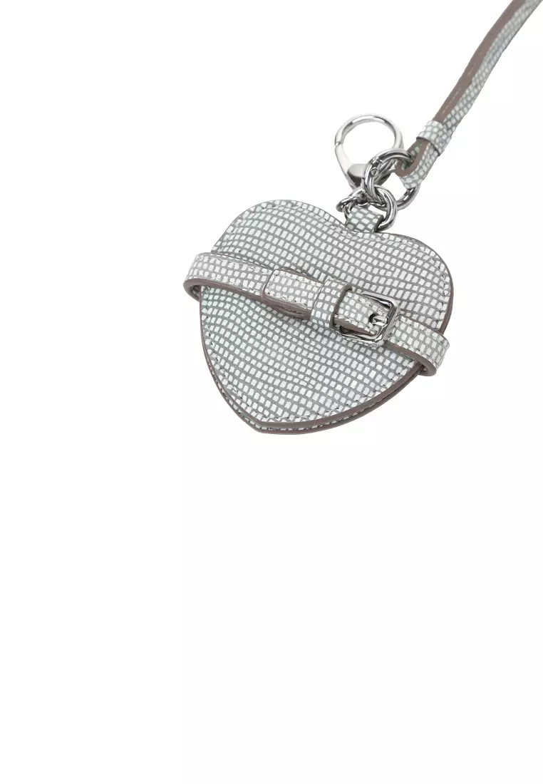 Heart Mirror Charm - Silver