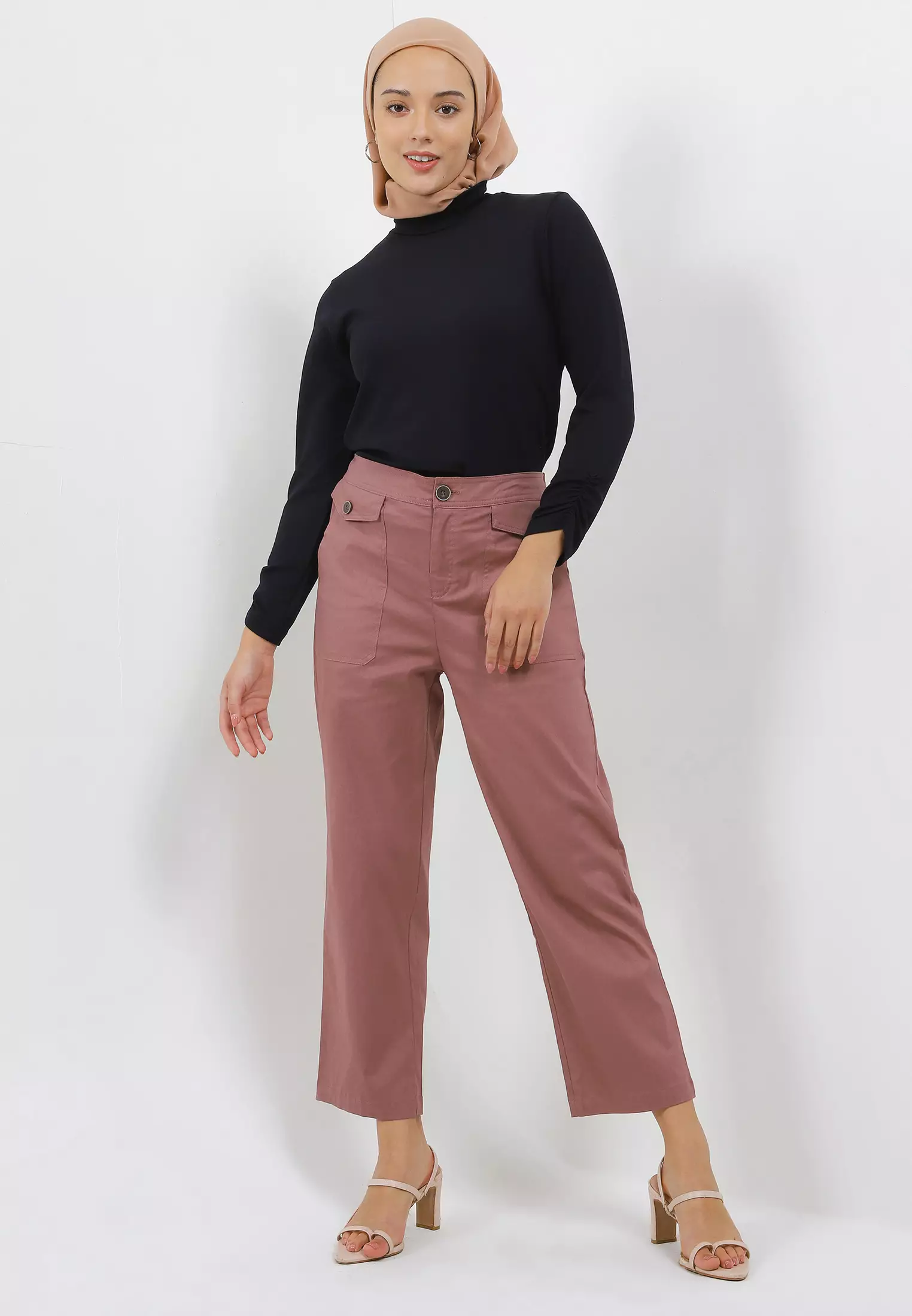 MFMW Kalee Celana Panjang Dusty Pink