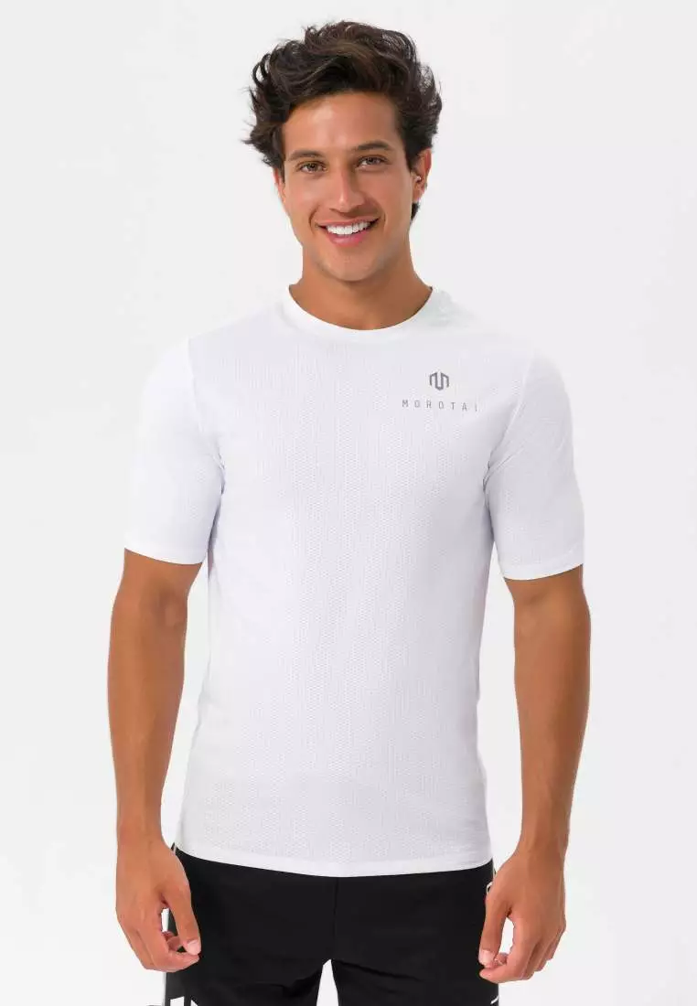 White mesh discount gym top