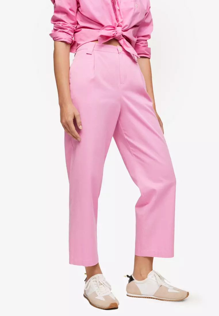 mango pink trousers