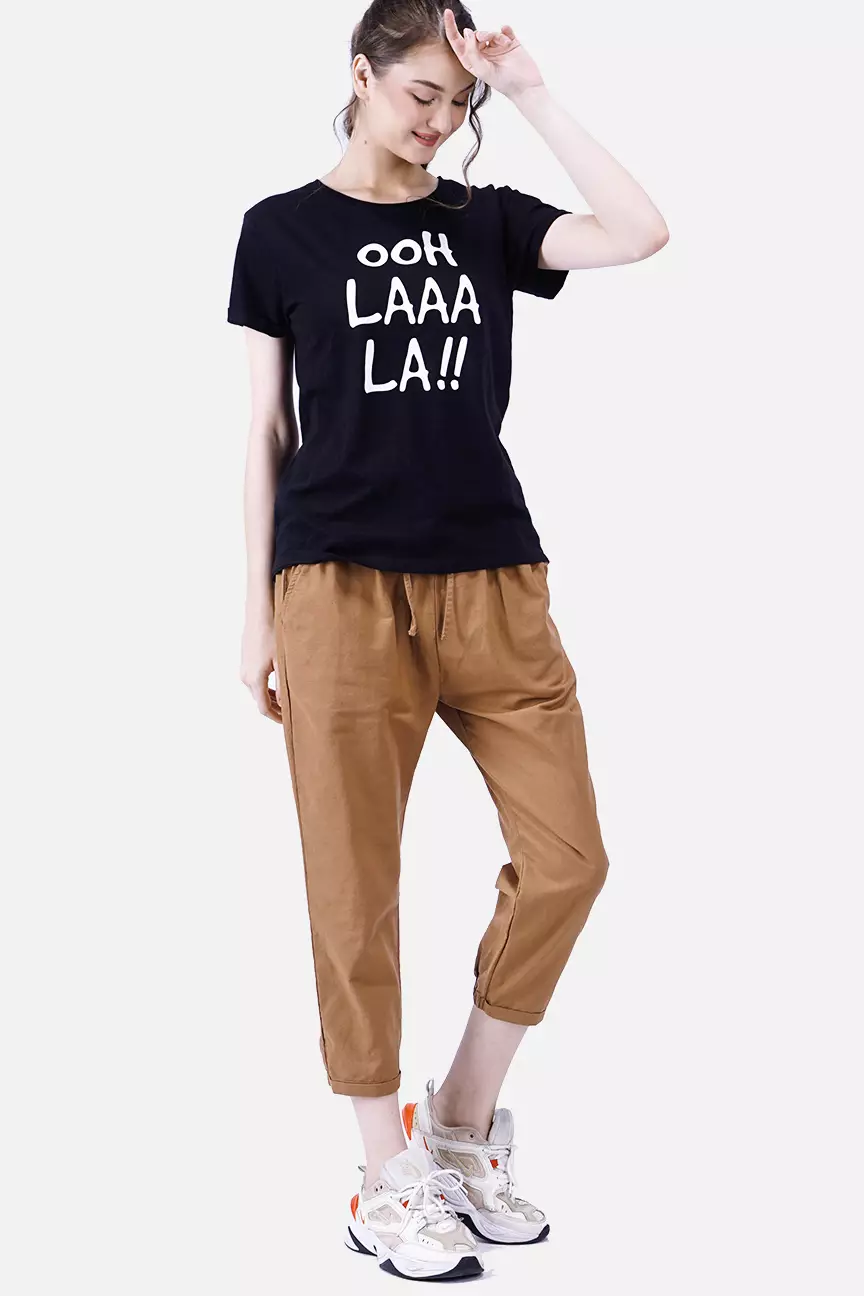 Kaos Wanita Oh Lala Black