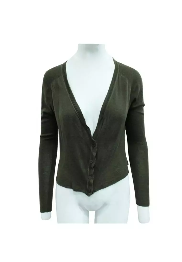 Cashmere short cardigan top