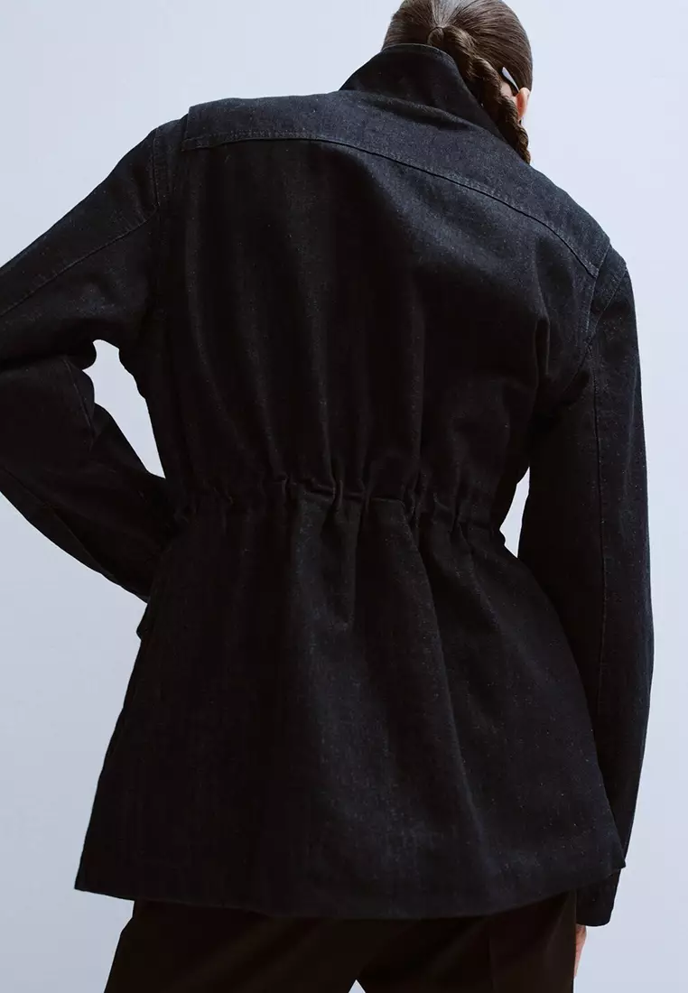 Oversized Denim Parka With Pockets