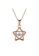 Her Jewellery gold Dancing Star Pendant (Rose Gold) - Made with Zirconia from Swarovski 1F1C4AC3EF17AAGS_1