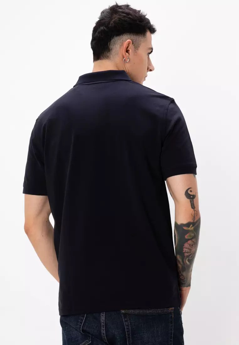 Contrast Pique Polo Shirt