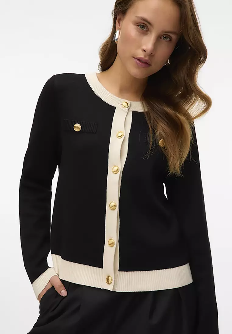 Long Sleeve Round Neck Cardigan