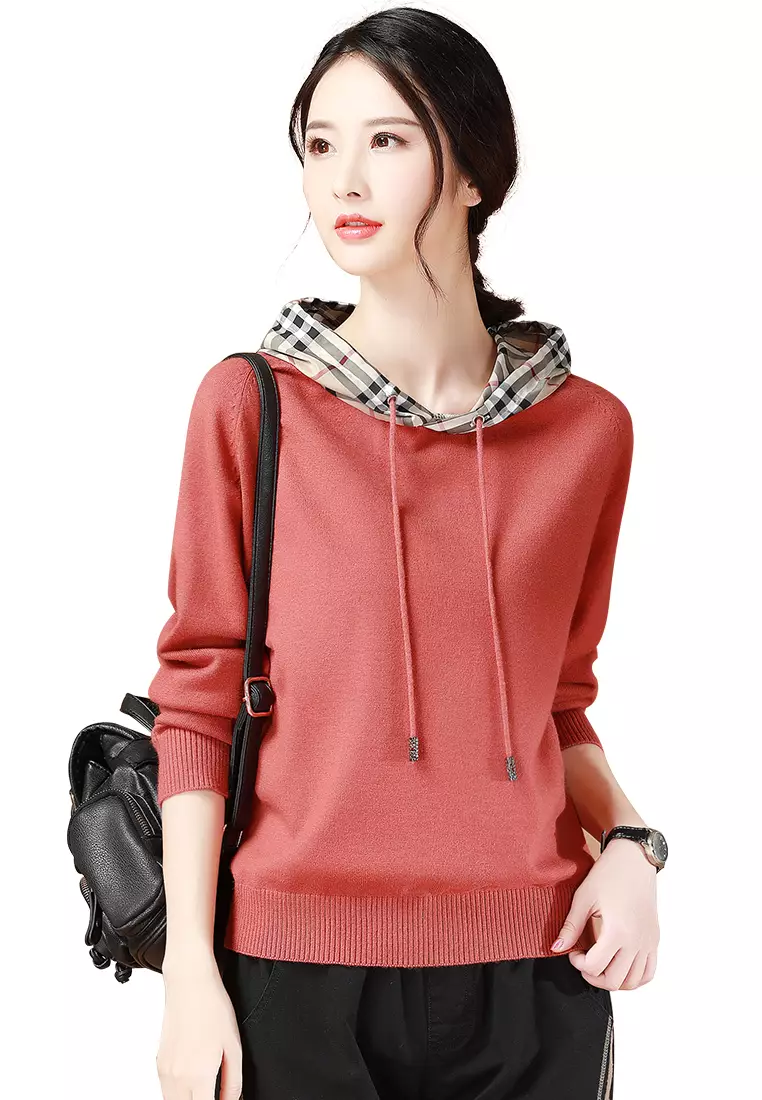 Checkered Hooded Sweater