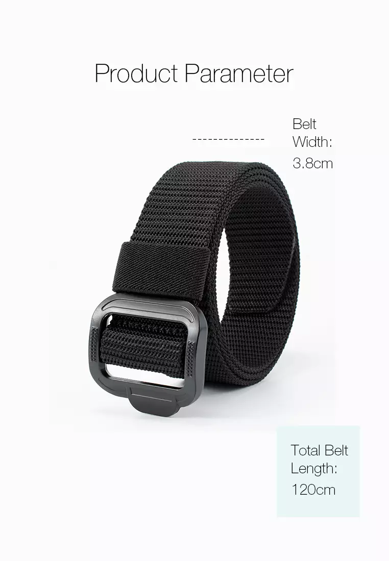 Nylon belt with metal buckle online