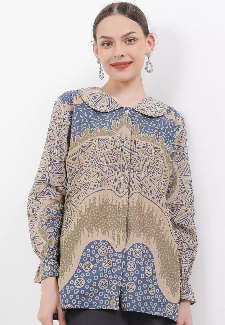 Piramid Blouse Batik Premium Wanita Casual Modern