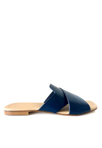 CERRUTI 1881 blue CERRUTI 1881® Ladies' Sandals - Blue - Made in Italy 7CBC1SH43B68ADGS_1