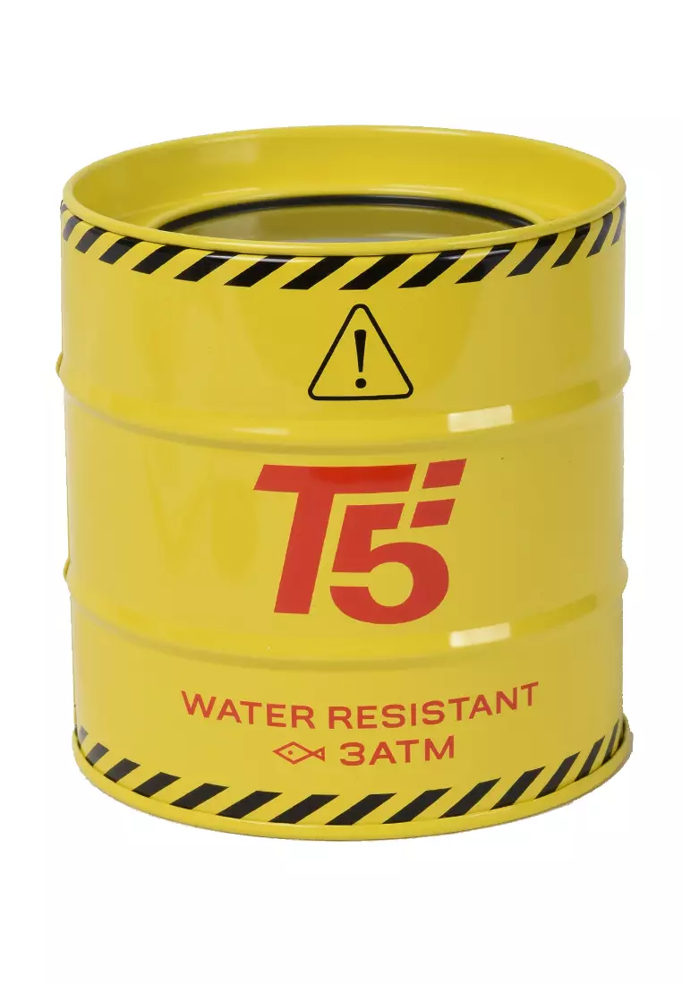 T5 - Jam Tangan Pria - Black Rosegold - Rubber Strap - H3857G-C