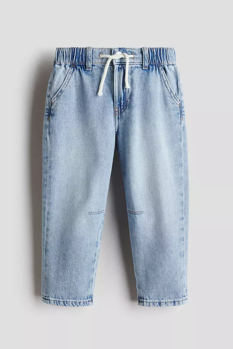 Cotton denim joggers