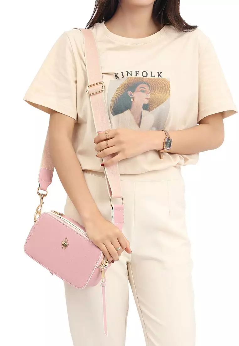 Women's Shoulder Bag / Sling Bag / Crossbody Bag - Dark Pink