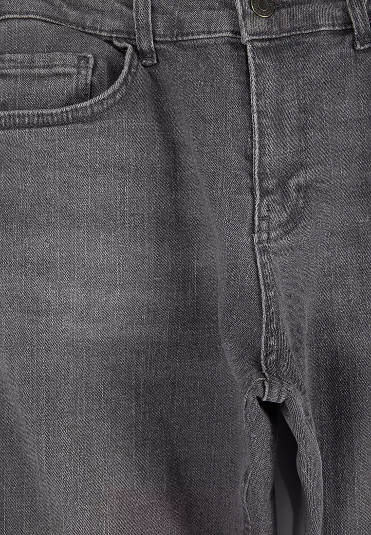 Slim Fit Stretch Fabric Denim Pants Jeans