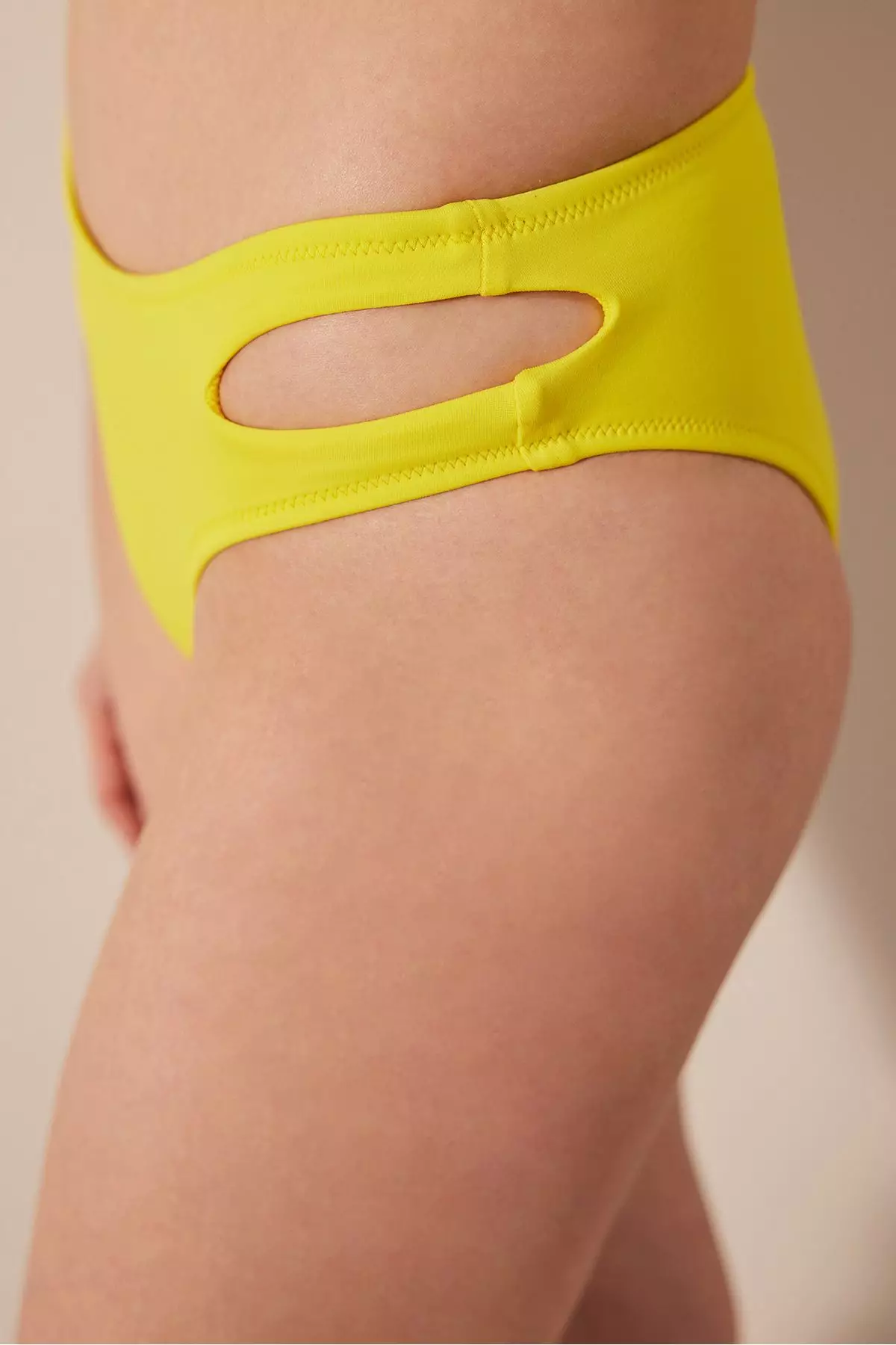 Basic Cut Yellow Bikini Bottom
