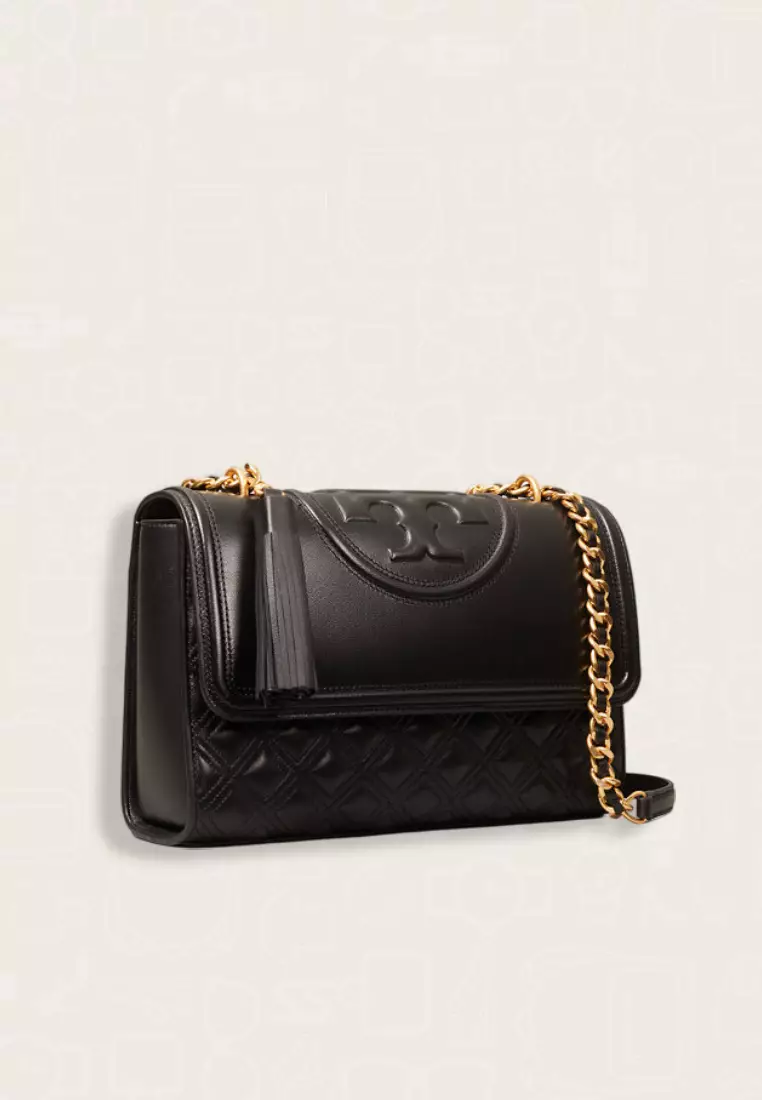 Tory Burch Fleming Convertible Shoulder Bag Black