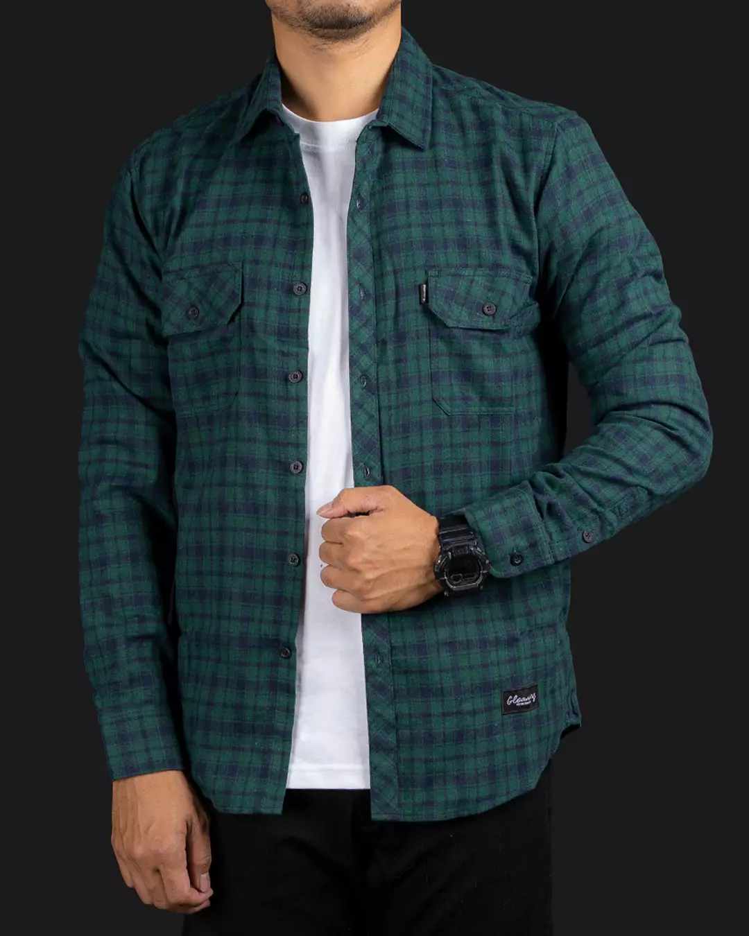 Kemeja Flanel Panjang S-Follag Unisex