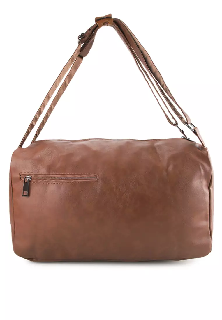 Distressed Leather Concept Duffel Bag