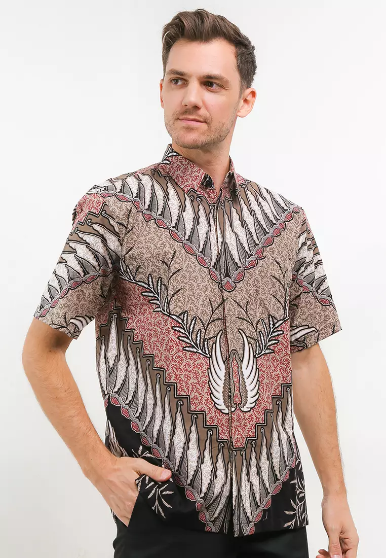 BATIK TALENTA EXCLUSIVE Lengan pendek PARANG PEACH-PEACH