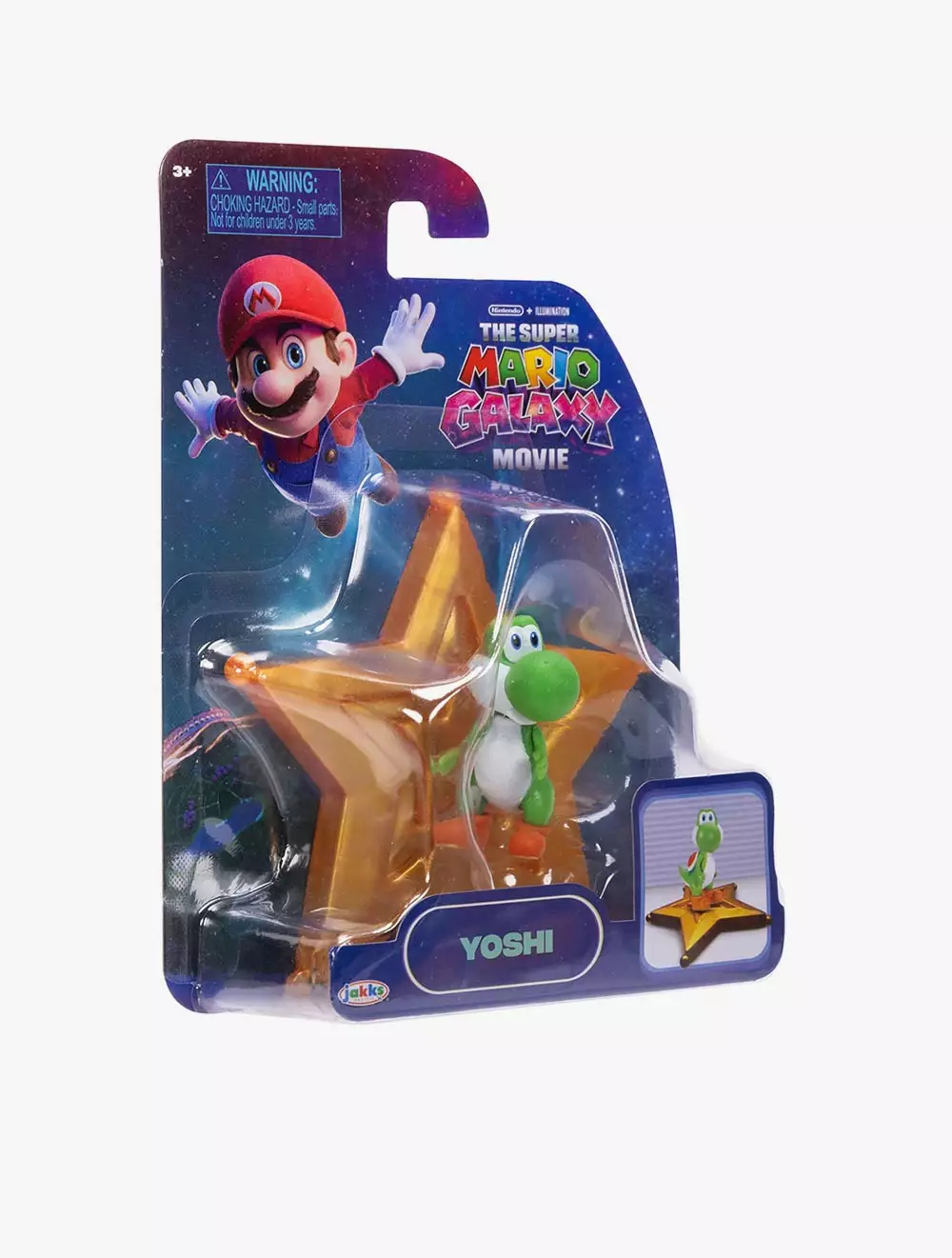 The Super Mario Galaxy Movie – 1.5” Figure with Basic Accessory – Yoshi - SM843246