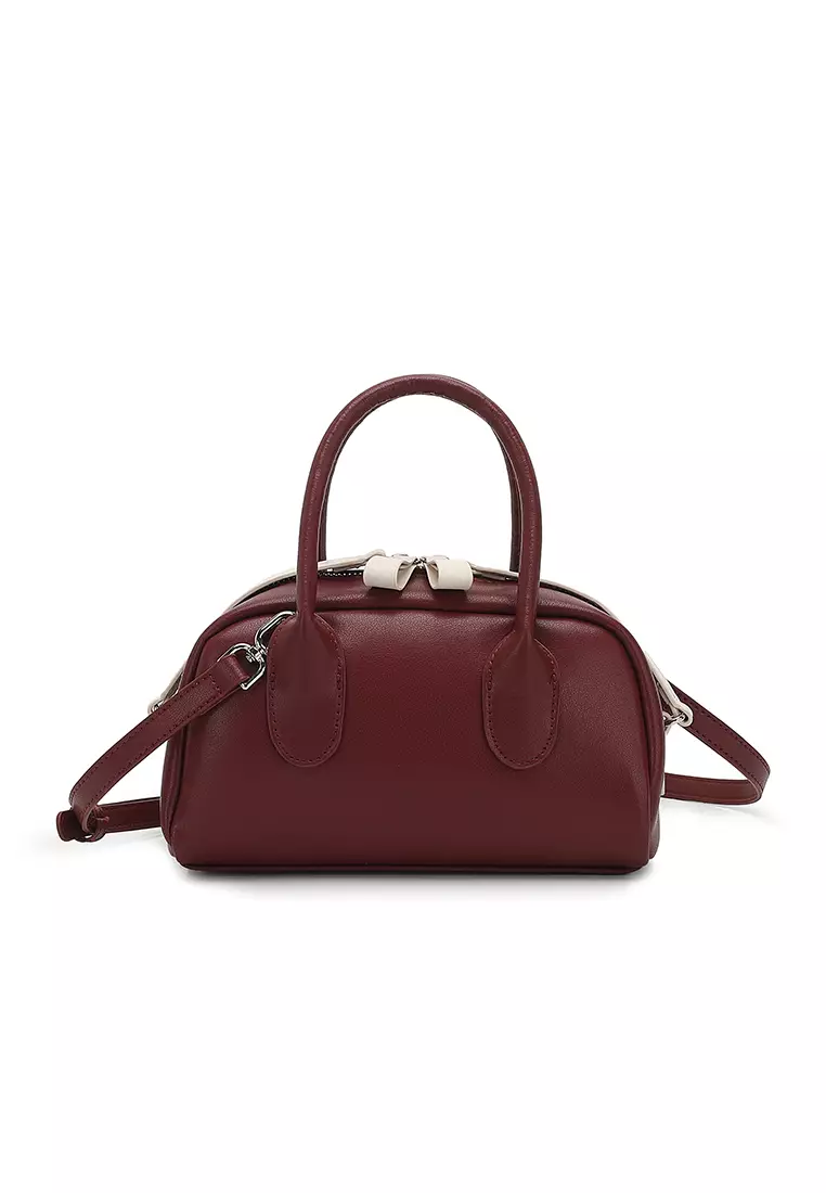 Women's Top Handle Bag / Sling Bag / Crossbody Bag / Shoulder Bag (Tas Tangan Wanita / Tas Selempang Wanita / Tas Bahu Wanita) - Merah