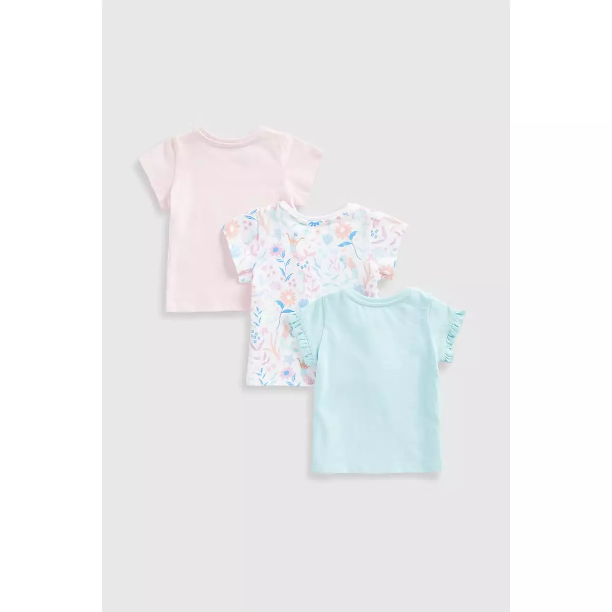 Mothercare Ocean T-Shirts 3 Pk - Kaos Bayi Perempuan (Biru)