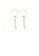 Glamorousky white 925 Sterling Silver Plated Gold Simple Irregular Freshwater Pearl Tassel Geometric Circle Earrings 28A43AC12A52A5GS_1