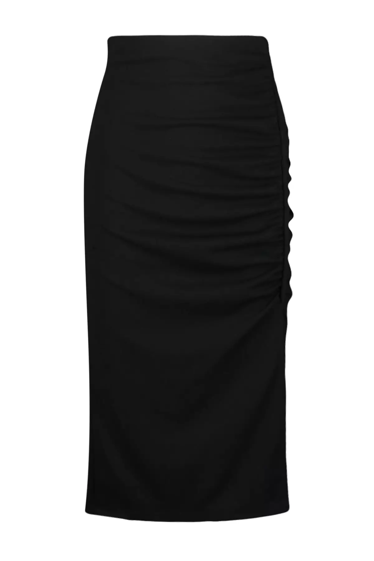 Ruched Midi Skirt