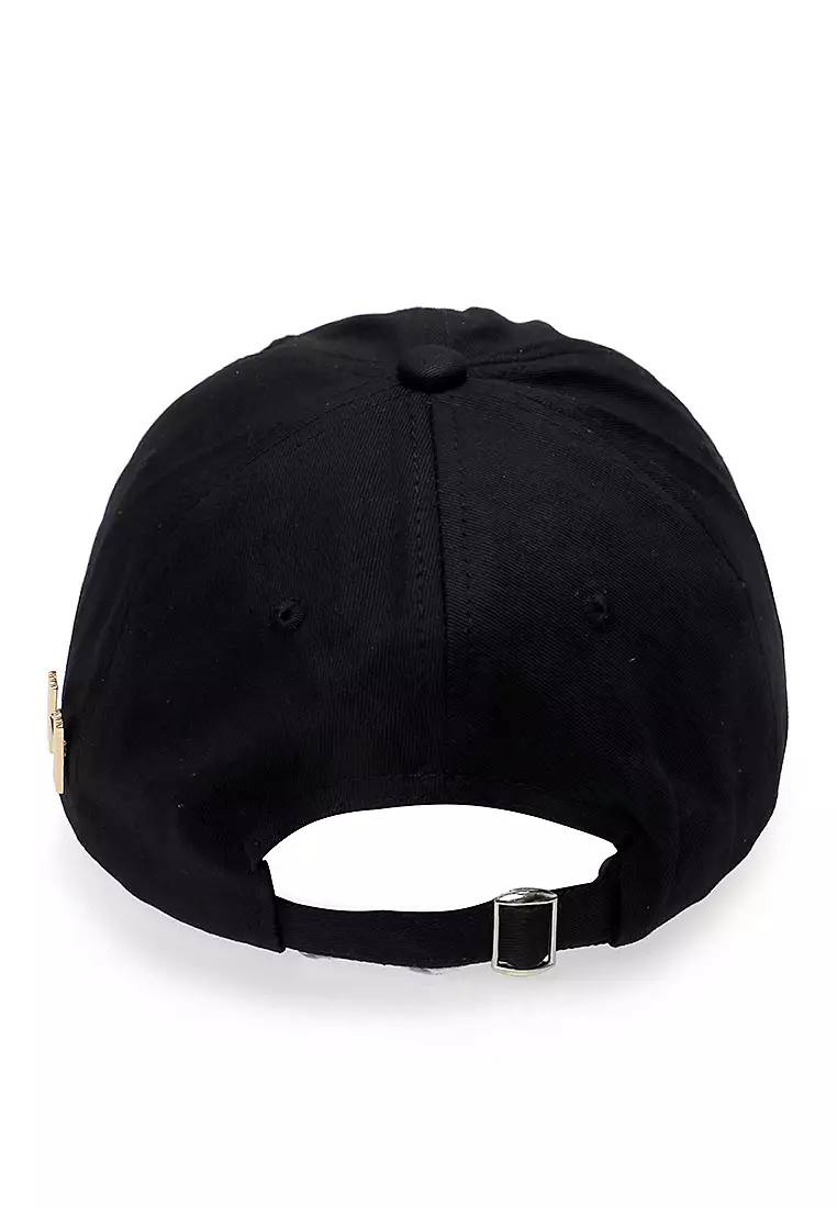 Drsh Topi Cap Snapback Baseball Unisex Sporty Resizable Strap Material Cotton ORIGINAL - Black