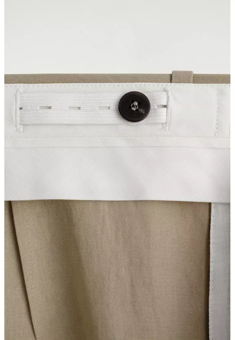 RELAXED FLUID WIDE-LEG TROUSERS