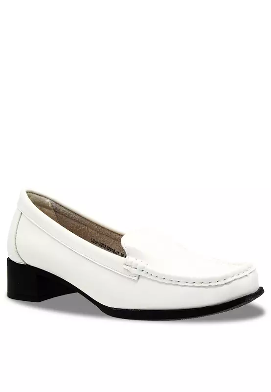 Block Heel Loafers