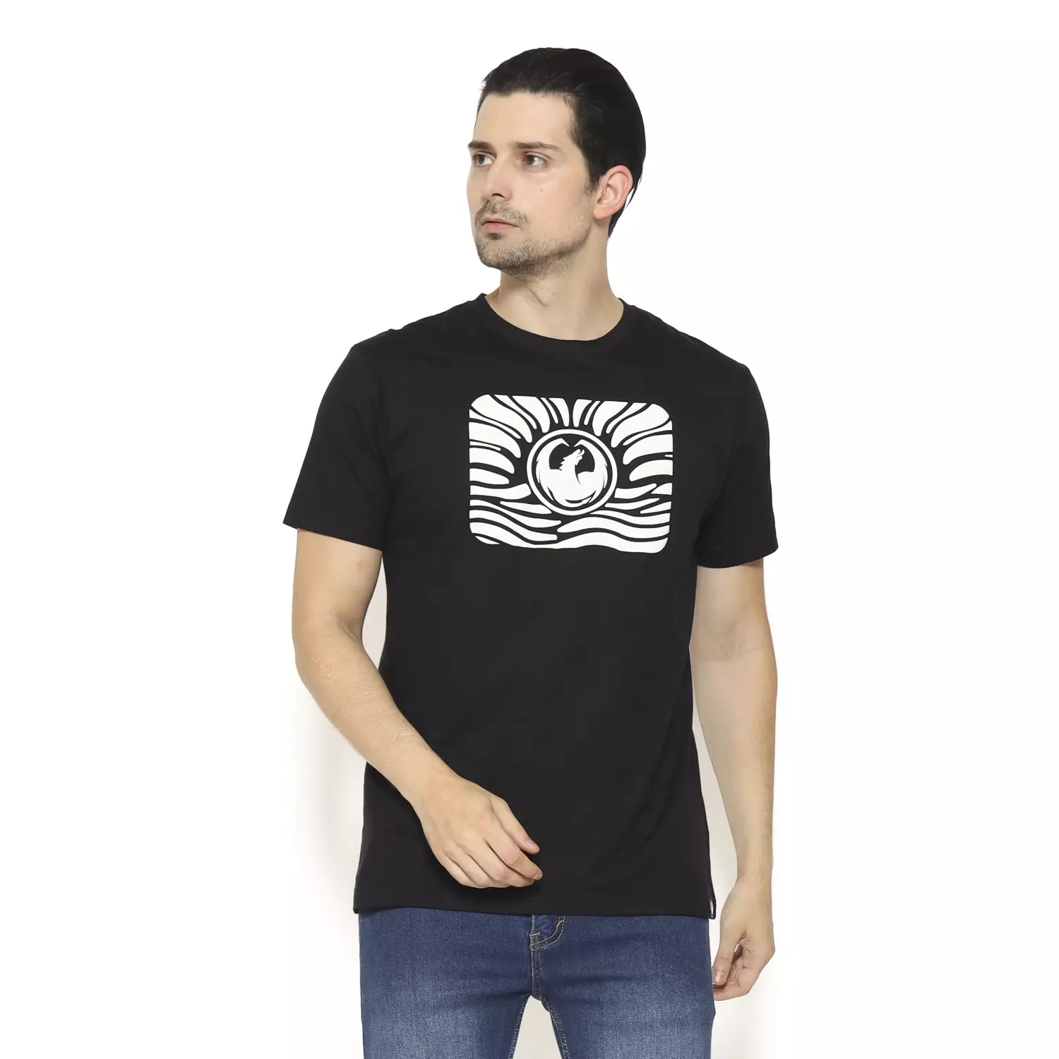 Dragon Kaos Lengan Pendek Dusk Men Tee Black Planet Surf