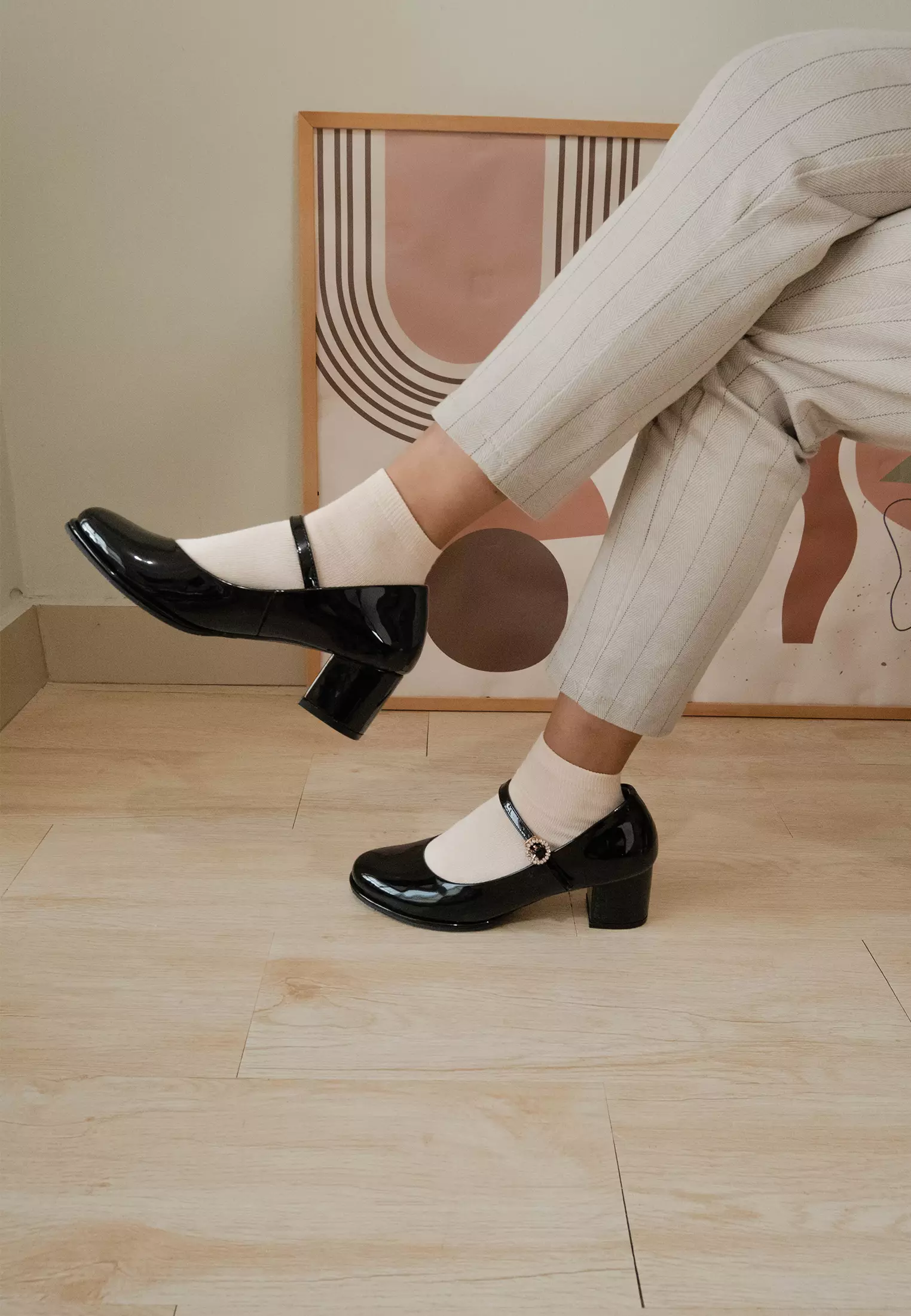 Daisy Mary Jane Court Shoes Formal Kantor Wanita