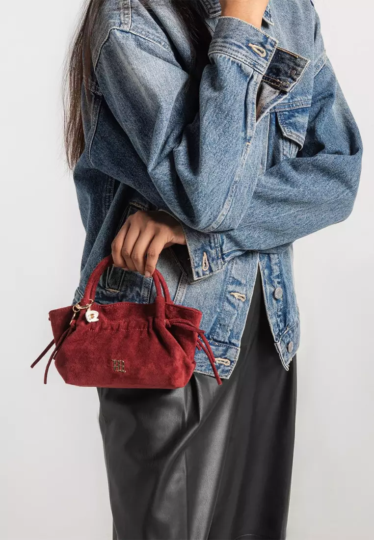 Mandu Micro Suede - Cranberry