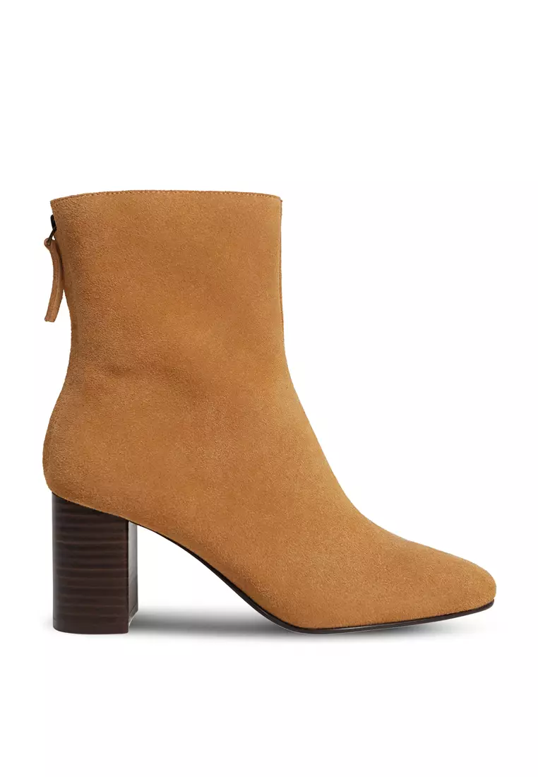 Discount on Mango  shoes - SKU: Suede Leather Ankle Boots