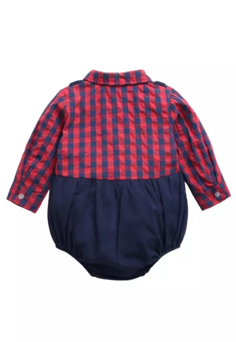 Chicco Romper Set - Red&NavyBlue