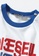 diesel white T-shirt with cut-out details 06830KA4DEE870GS_3
