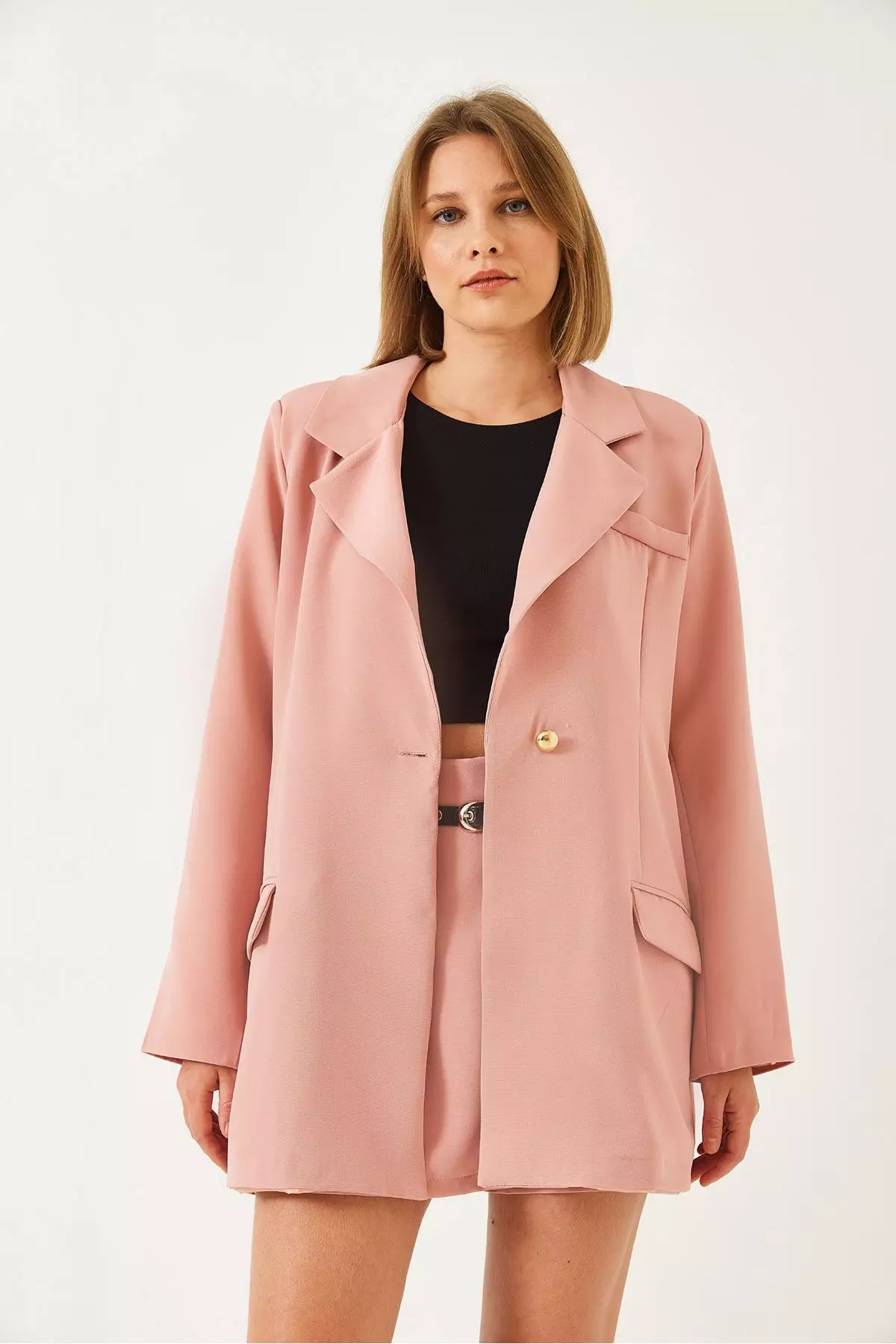 Women's Skirt Jacket Top And Bottom Set Mbms055 60501055