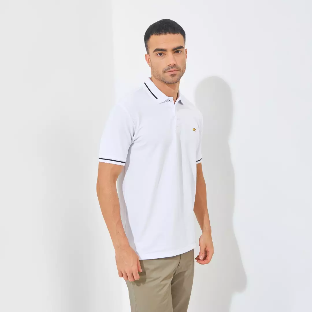 Jack Nicklaus Hubert Polo Shirt Pria Regular Fit Putih Colour White
