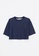LC WAIKIKI blue Straight Crop T-Shirt FB1B6AA4990C39GS_5