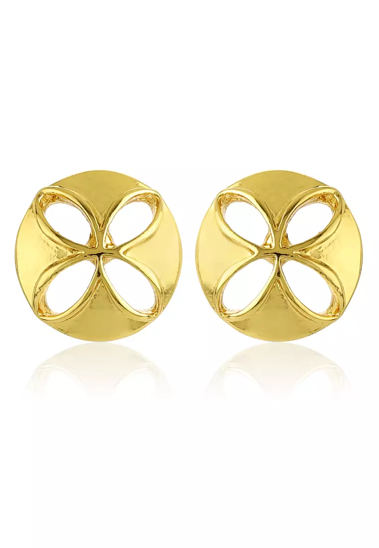 Gold white 2025 stone studs