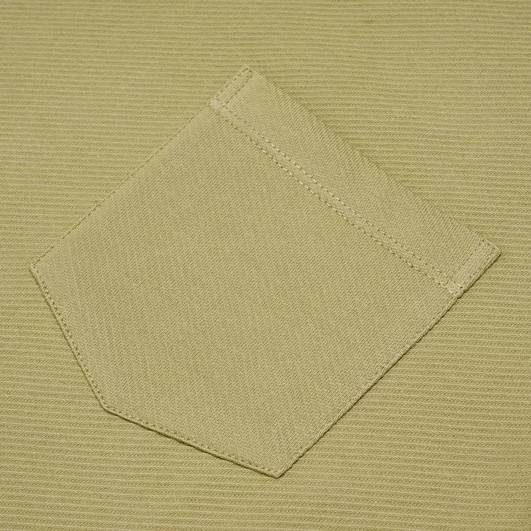 Diagonal Slash Pocket T-Shirt Olive