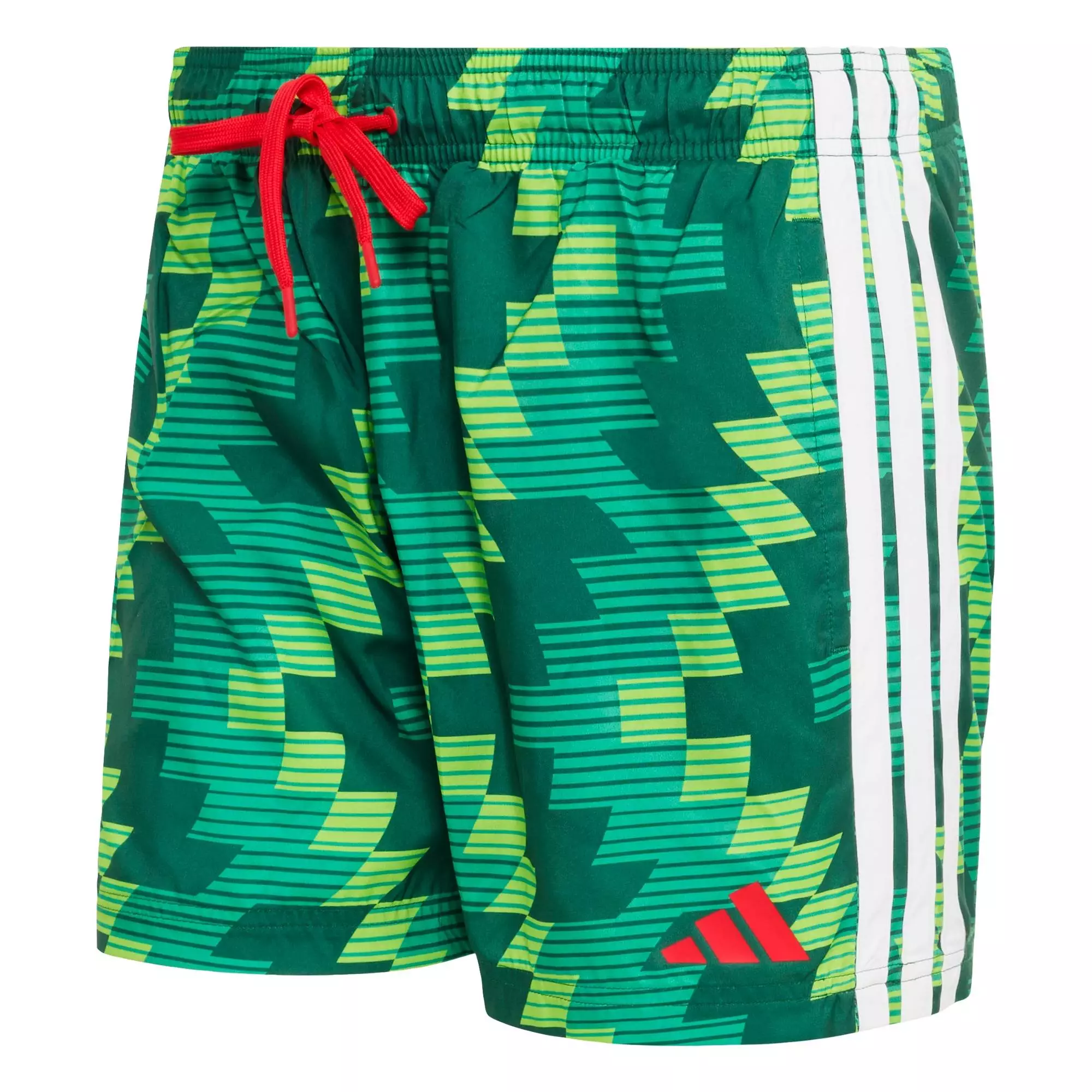 Swimming & Lifestyle Football-Inspired Graphic Swim Shorts 5 Inch Men Green JY9165