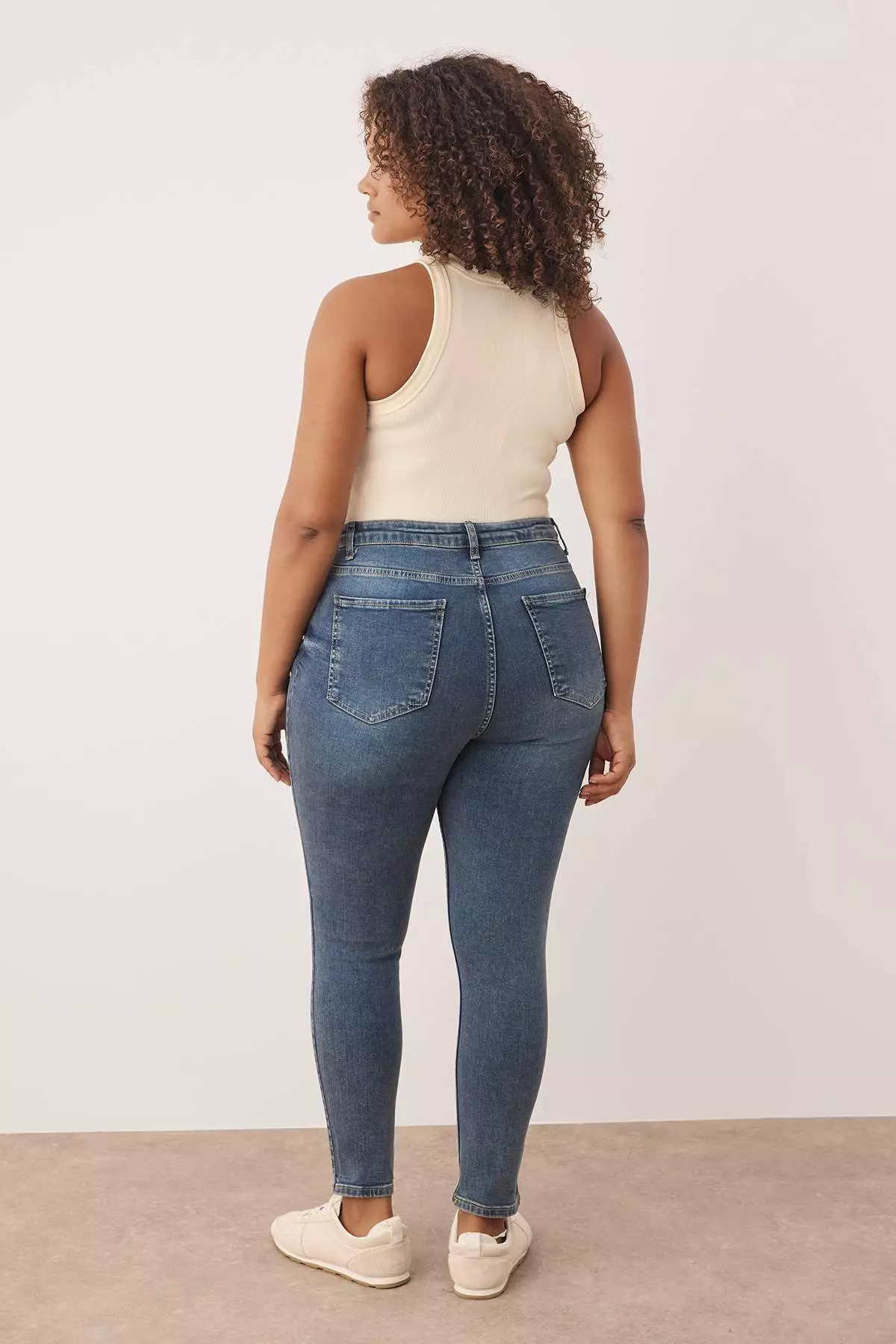 High Waist Stretch Skinny Jeans