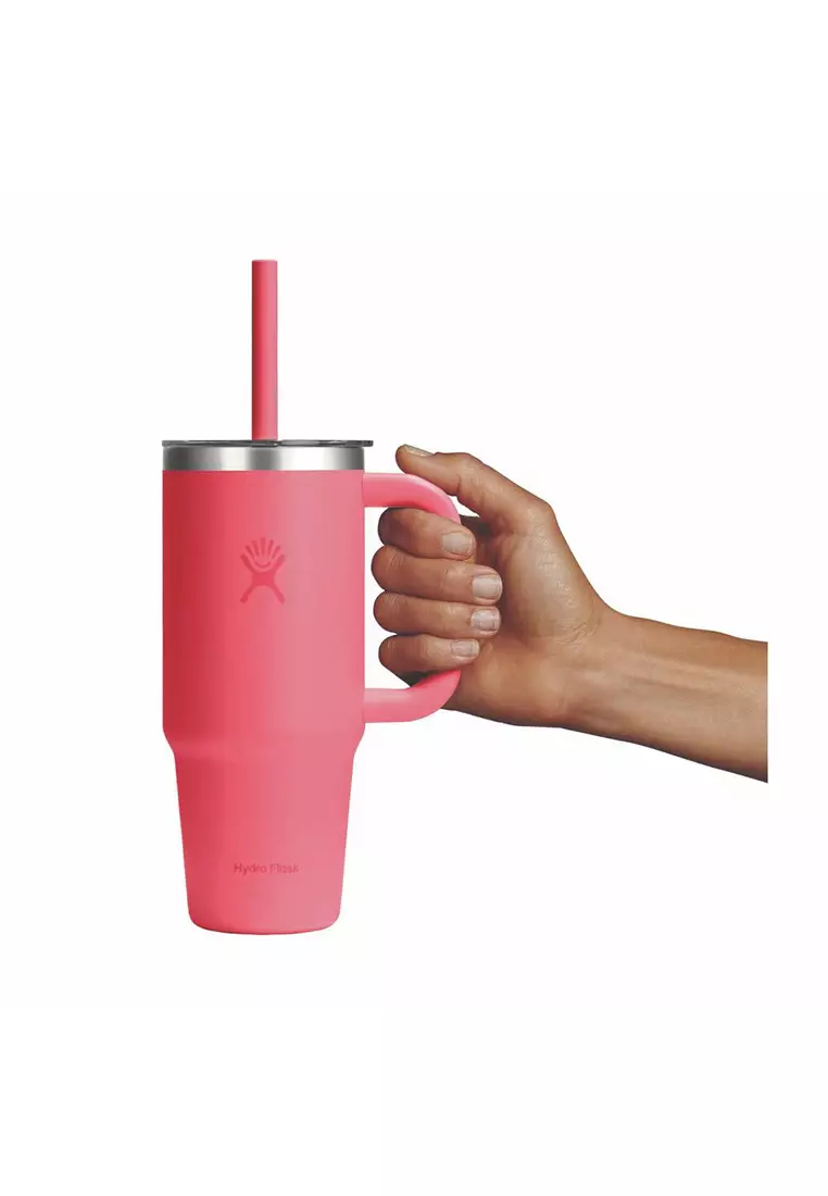 Hydro Flask All Around Travel Tumbler Clear 24 oz Popstar Pink